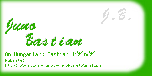 juno bastian business card